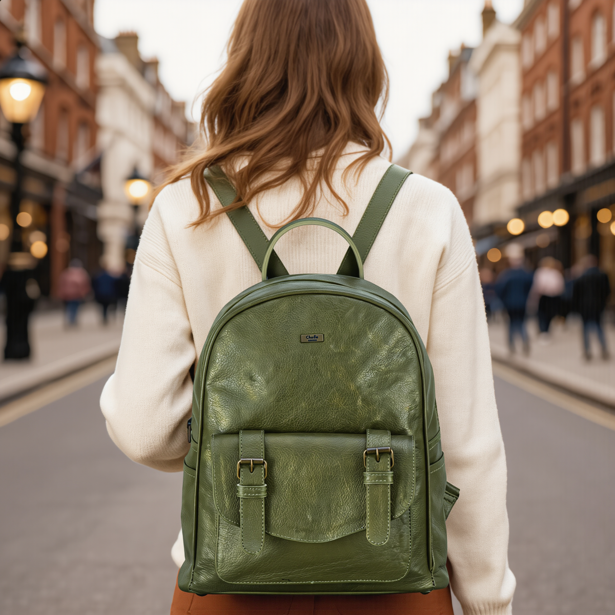Backpacks for Women Genuine Leather Work and Travel Bag