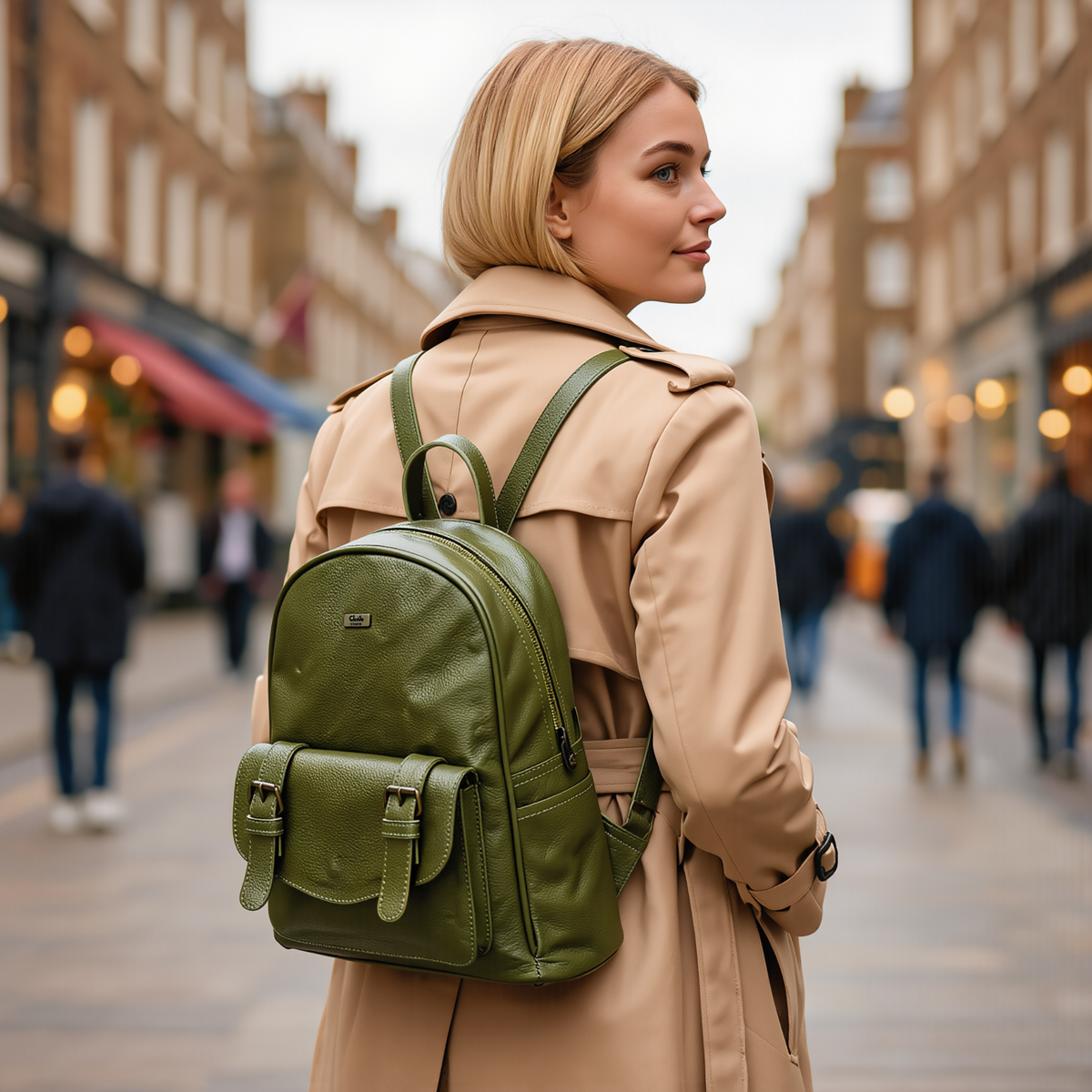 Backpacks for Women Genuine Leather Work and Travel Bag
