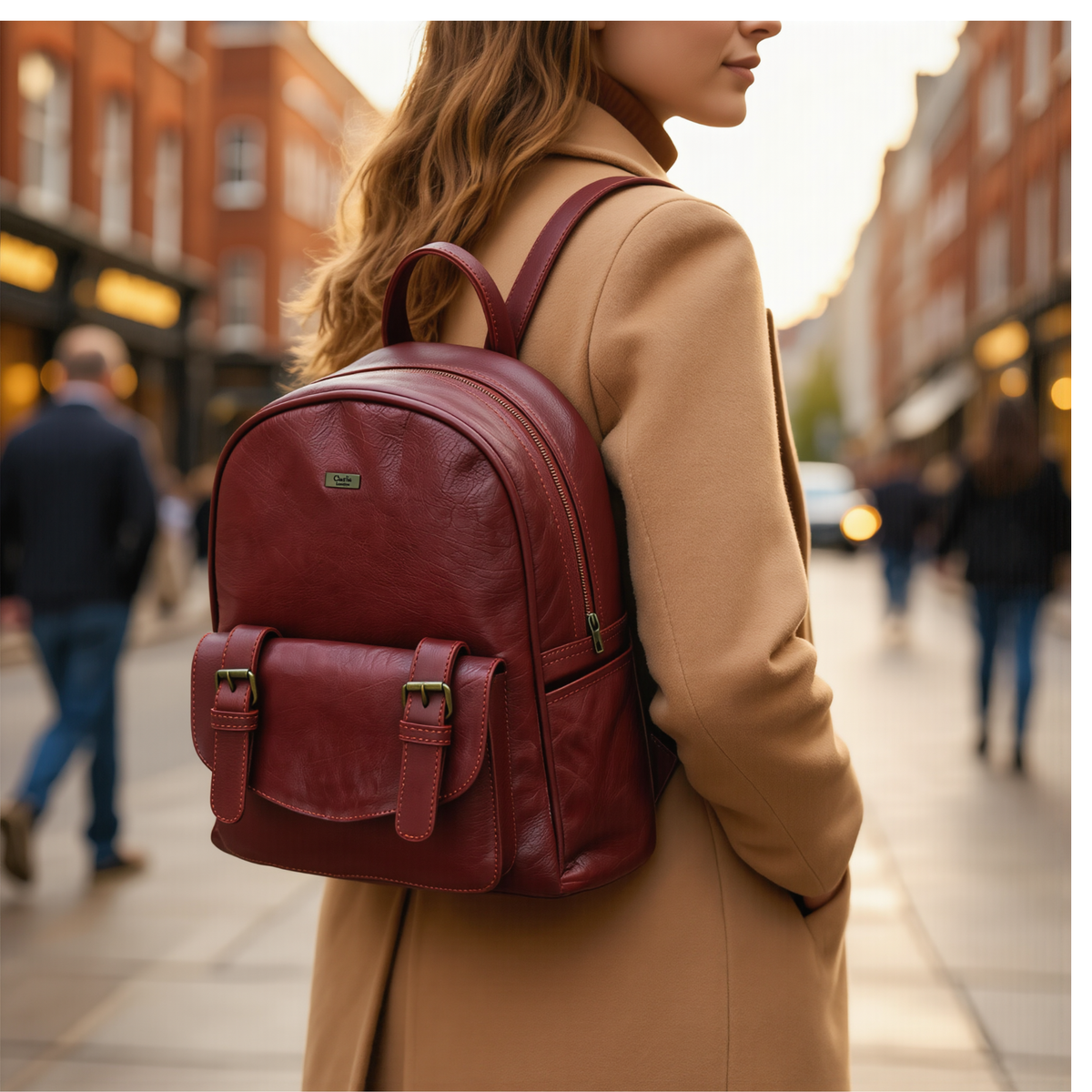 Backpacks for Women Genuine Leather Work and Travel Bag