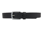 Male Leather Belt with Coordinated Brass Hardware
