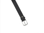 Male Leather Belt with Coordinated Brass Hardware