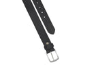 Male Leather Belt with Coordinated Brass Hardware