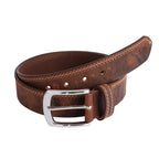 Mens Leather Belts with Durable Triple-Stitch Design