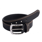 Mens Leather Belts with Durable Triple-Stitch Design