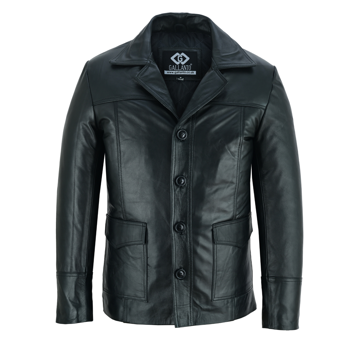 Mens Leather Blazer with Distressed Fight Club-Inspired Style