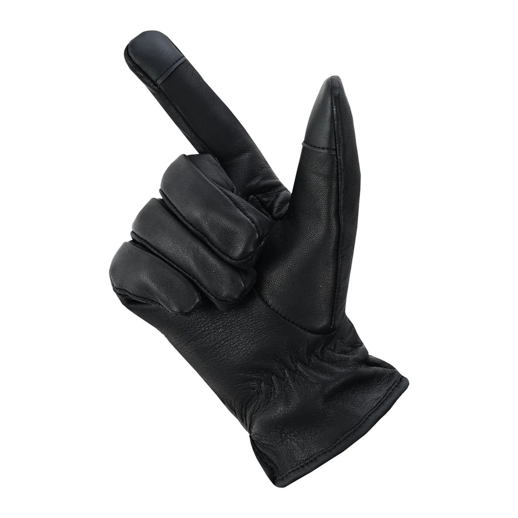 Leather Gloves Lined with Cashmere for Classic Everyday Style