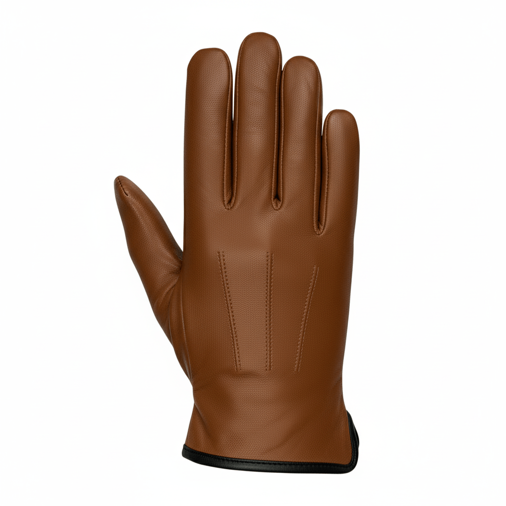 Leather Gloves Lined with Cashmere for Classic Everyday Style