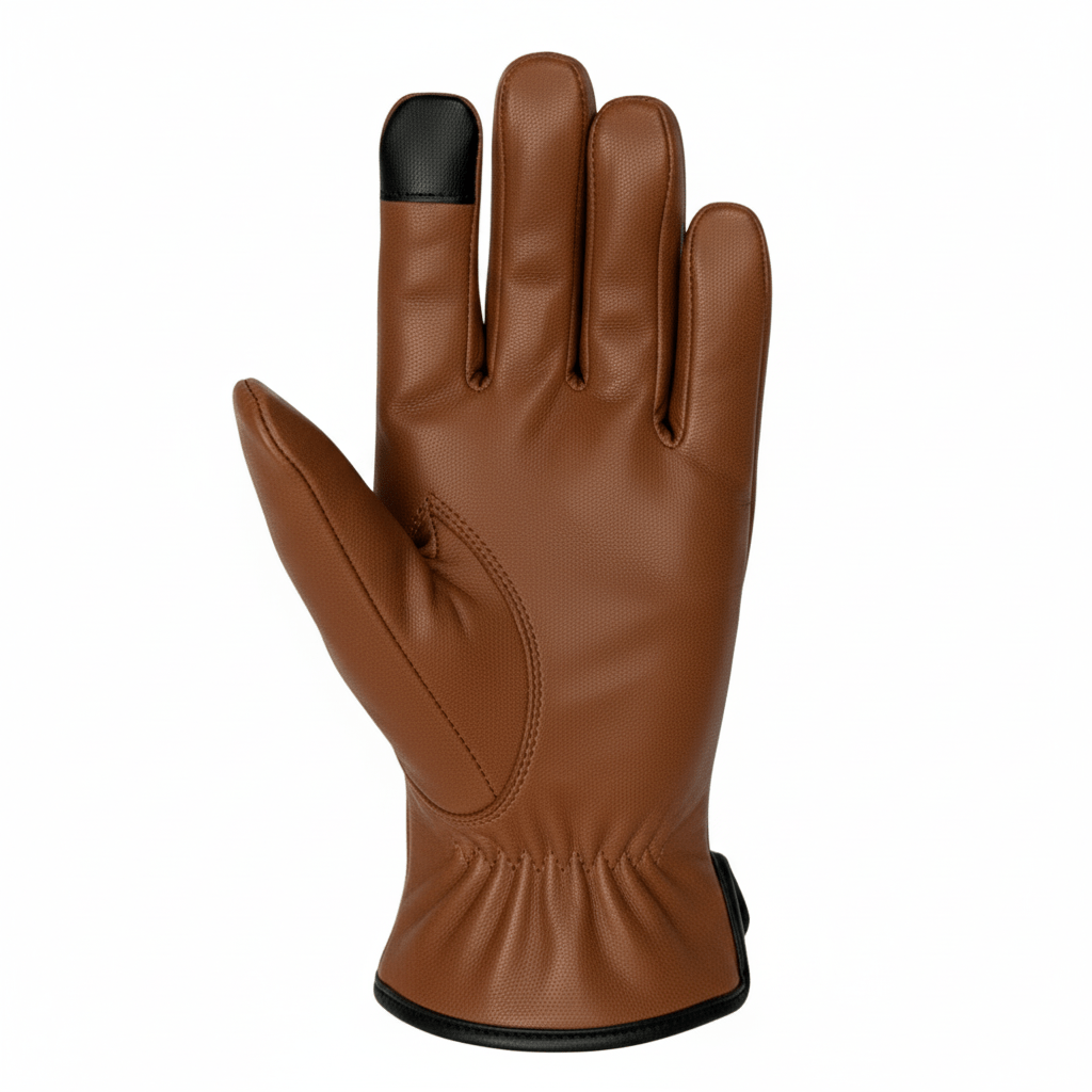 Leather Gloves Lined with Cashmere for Classic Everyday Style