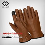 Leather Gloves Lined with Cashmere for Classic Everyday Style