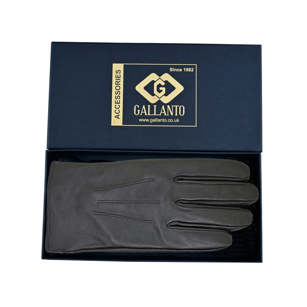 Leather Gloves Lined with Cashmere for Classic Everyday Style