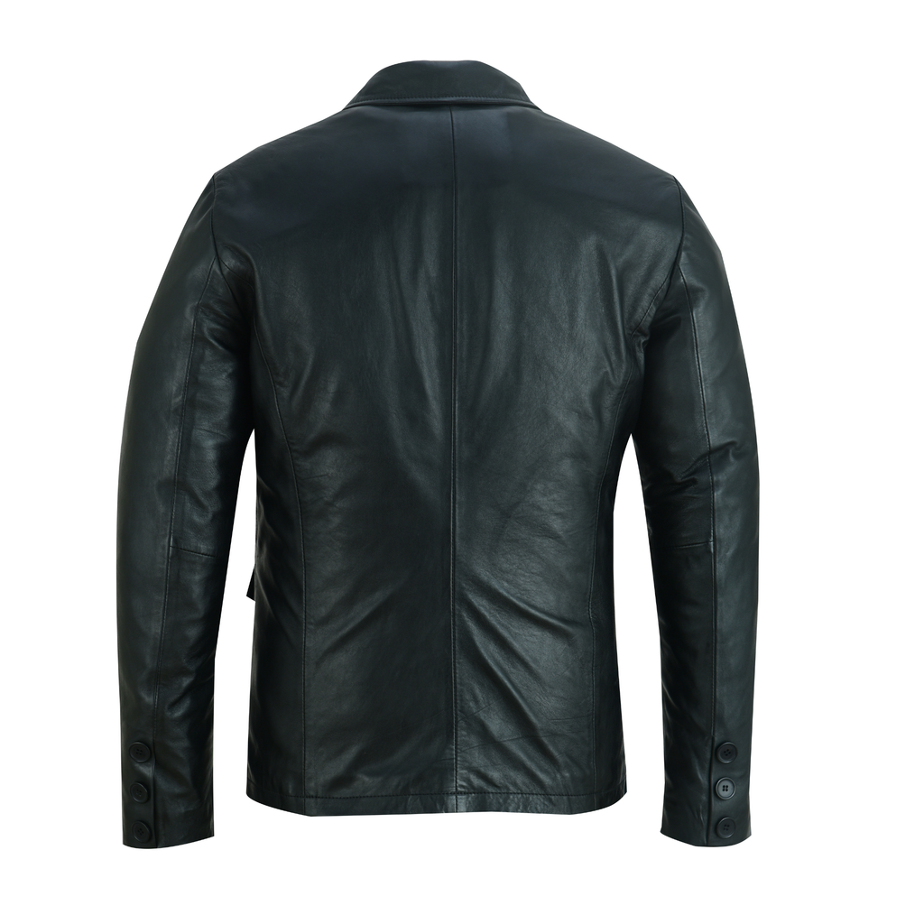 Vintage Leather Blazer Mens Classic Life on Mars-Inspired Style