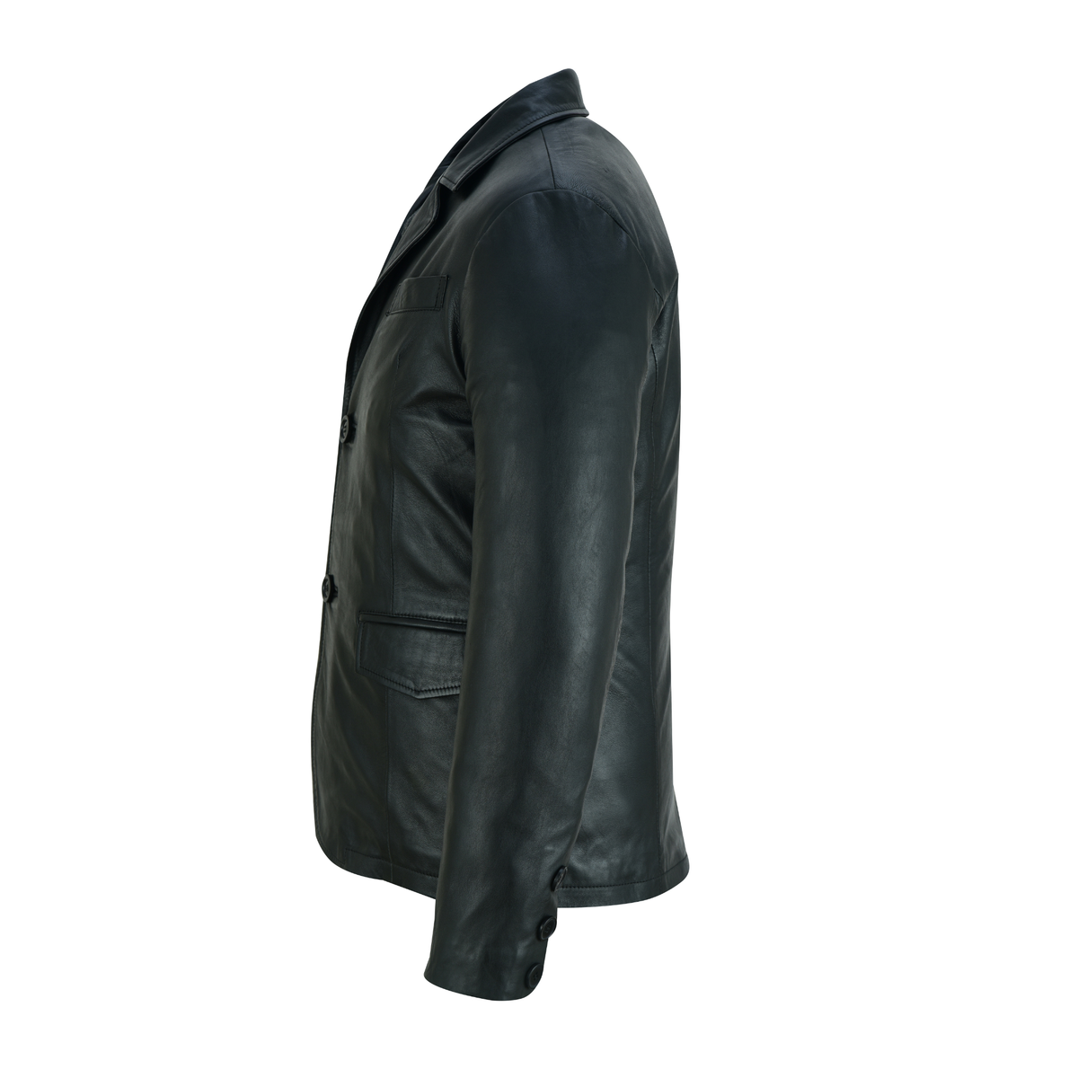 Vintage Leather Blazer Mens Classic Life on Mars-Inspired Style