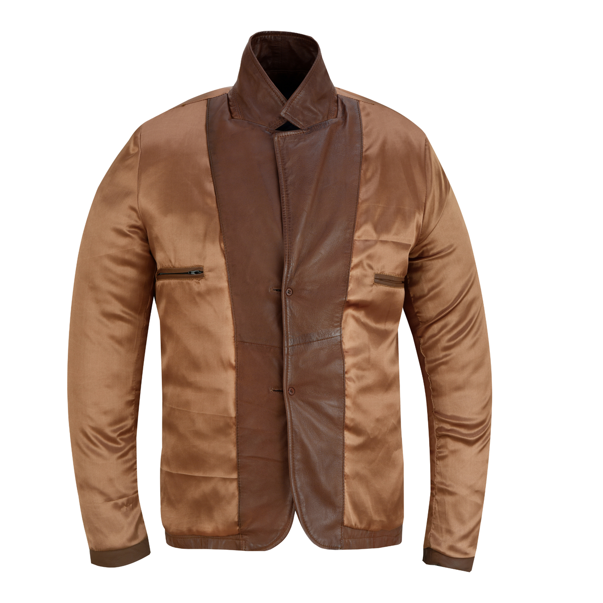 Vintage Leather Blazer Mens Classic Life on Mars-Inspired Style
