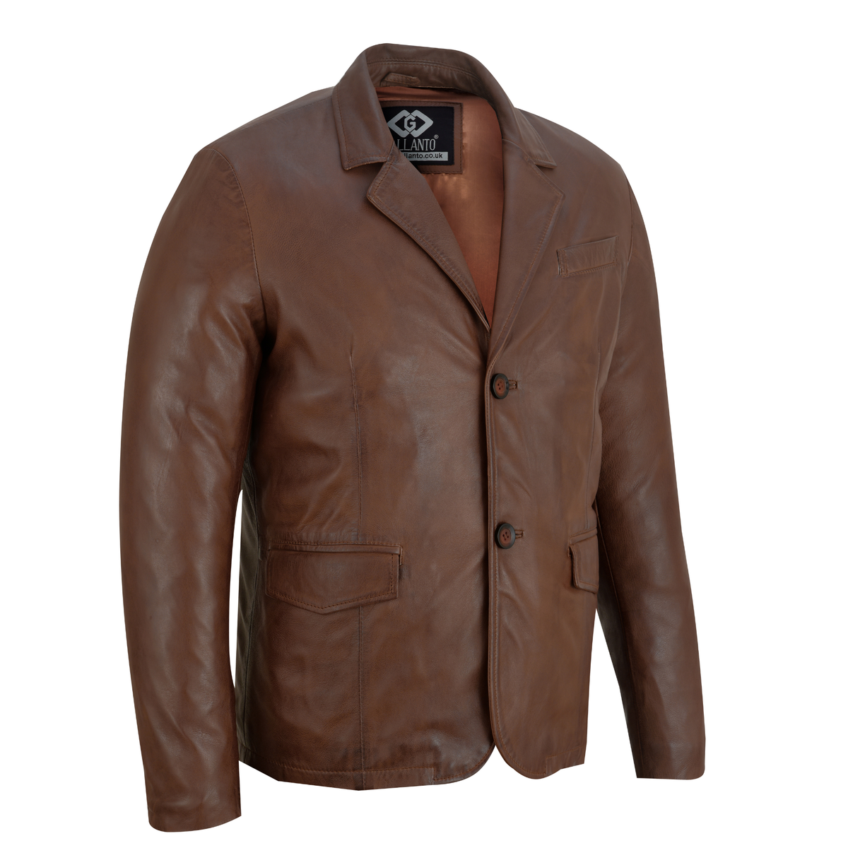 Vintage Leather Blazer Mens Classic Life on Mars-Inspired Style