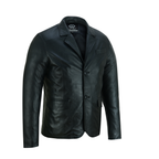Vintage Leather Blazer Mens Classic Life on Mars-Inspired Style