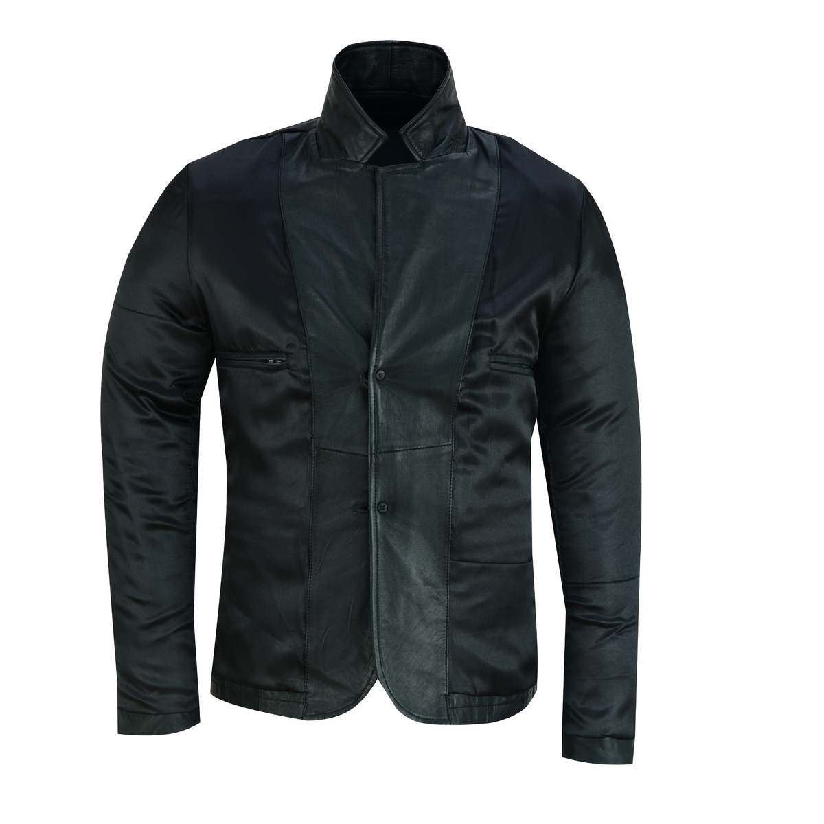 Vintage Leather Blazer Mens Classic Life on Mars-Inspired Style