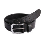Gents Leather Belts with Distinctive Crazy Rivets Design