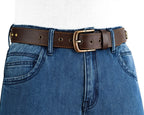 Best Leather Belts for Men with Skull and Pyramid Studs