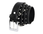 Best Leather Belts for Men with Skull and Pyramid Studs