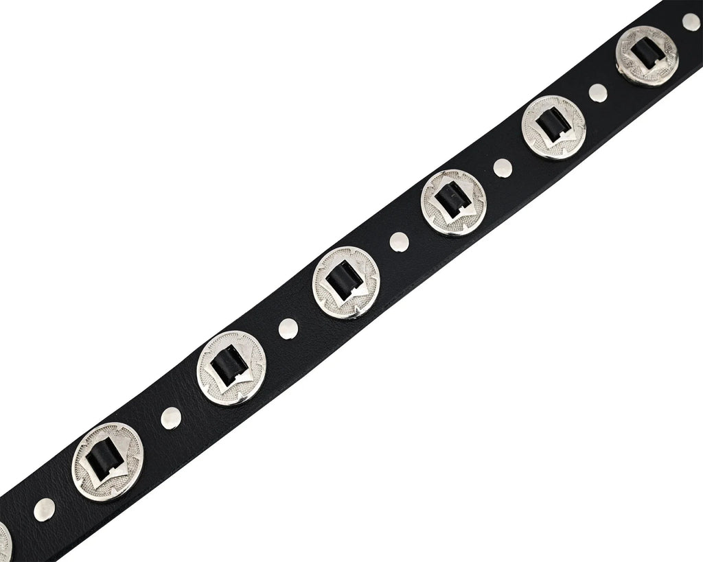 Male Designer Belts with Western Laced Concho Detail