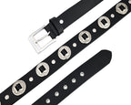 Male Designer Belts with Western Laced Concho Detail