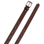 Male Designer Belts with Western Laced Concho Detail