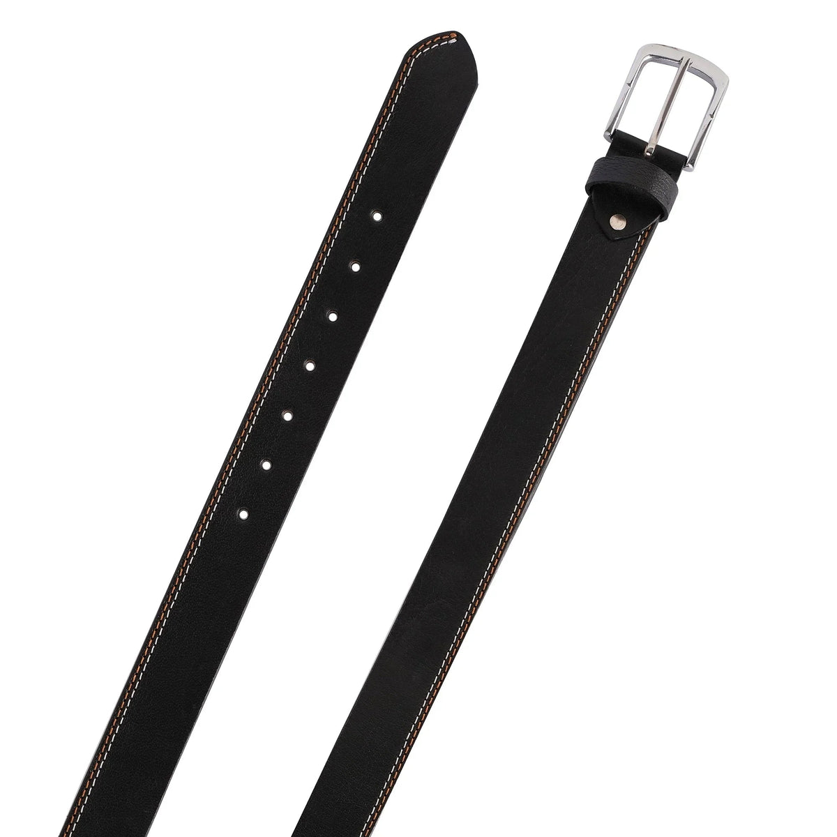 Gallanto Male Belts with Smart Double-Stitch Genuine Leather Design