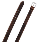 Gallanto Male Belts with Smart Double-Stitch Genuine Leather Design