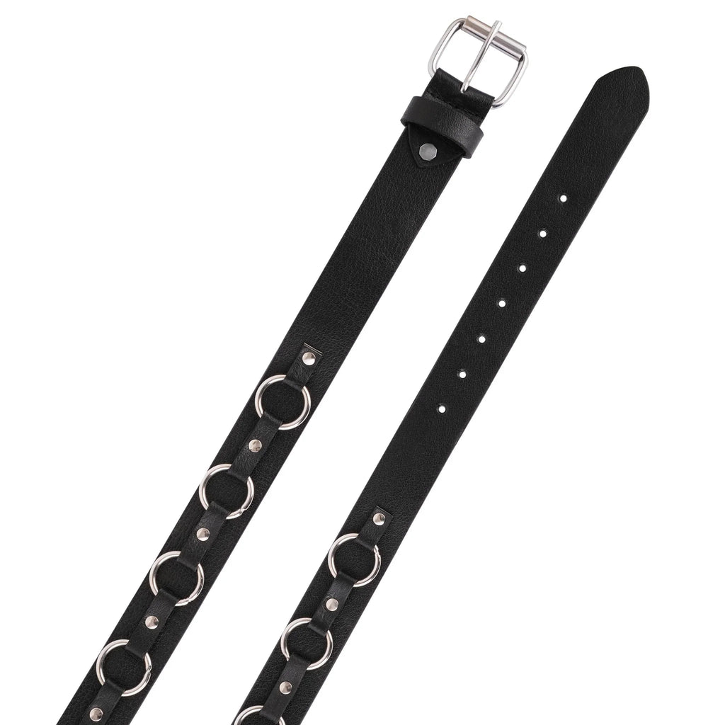 Men’s Belts for Jeans with Bold O-Ring Strapped Design