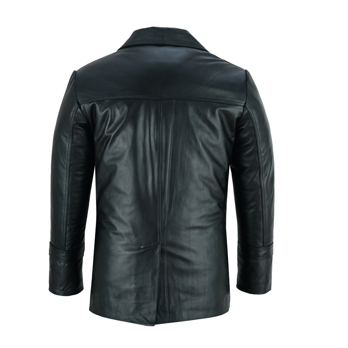 Mens Vintage Leather Blazer with Iconic 1970s-Inspired Style
