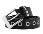 Men’s Western Belts with Chrome Stars and Metal Studs