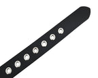 Men’s Western Belts with Chrome Stars and Metal Studs