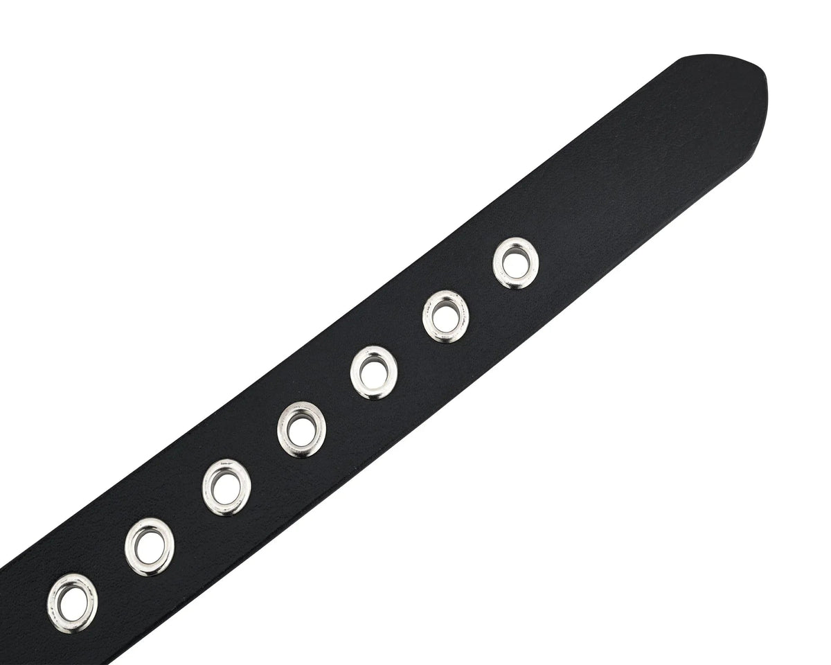 Men’s Western Belts with Chrome Stars and Metal Studs