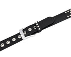 Men’s Western Belts with Chrome Stars and Metal Studs