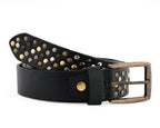 Luxury Belts for Men with a Multi-Rivet Studded Finish