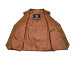 Mens Biker Vest in Classic Soft Leather and Suede Styles