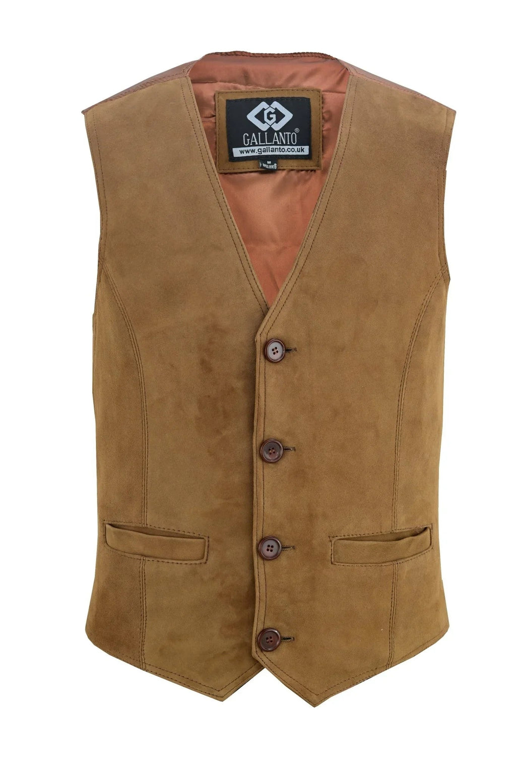 Mens Biker Vest in Classic Soft Leather and Suede Styles