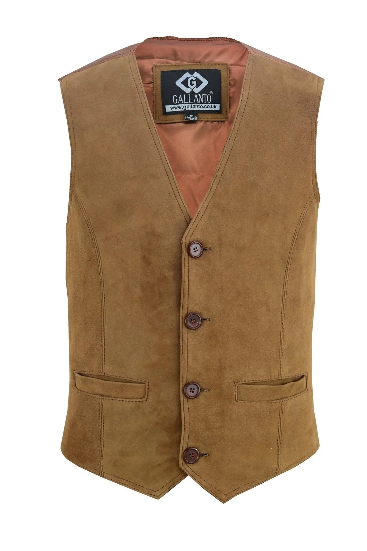 Mens Biker Vest in Classic Soft Leather and Suede Styles