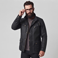 Wax Cotton Coat Men – Vintage Waterproof Motorcycle Biker Jacket