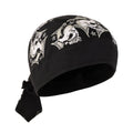 Durags for Men Skull Iron Cross Headwrap for Motorcycle Riding