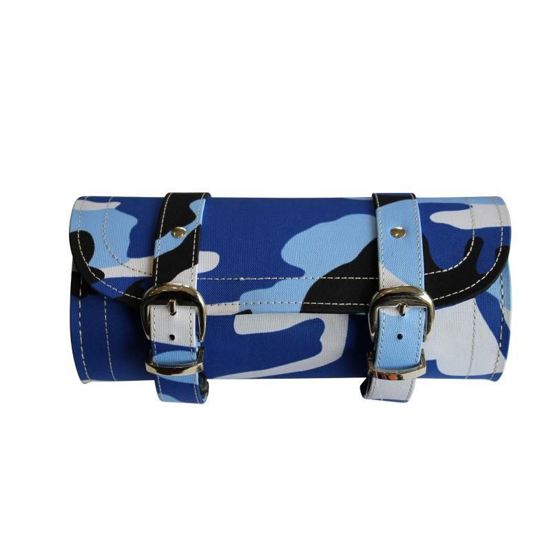 Camo Leather Tool Bag with Hidden Clasps