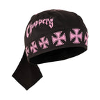 Durag Cap Textile Biker Headwrap with Adjustable Tie Straps