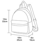 Charlie London One Pocket Classic Leather DayPack Backpack - 