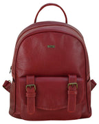 Charlie London One Pocket Classic Leather DayPack Backpack - 