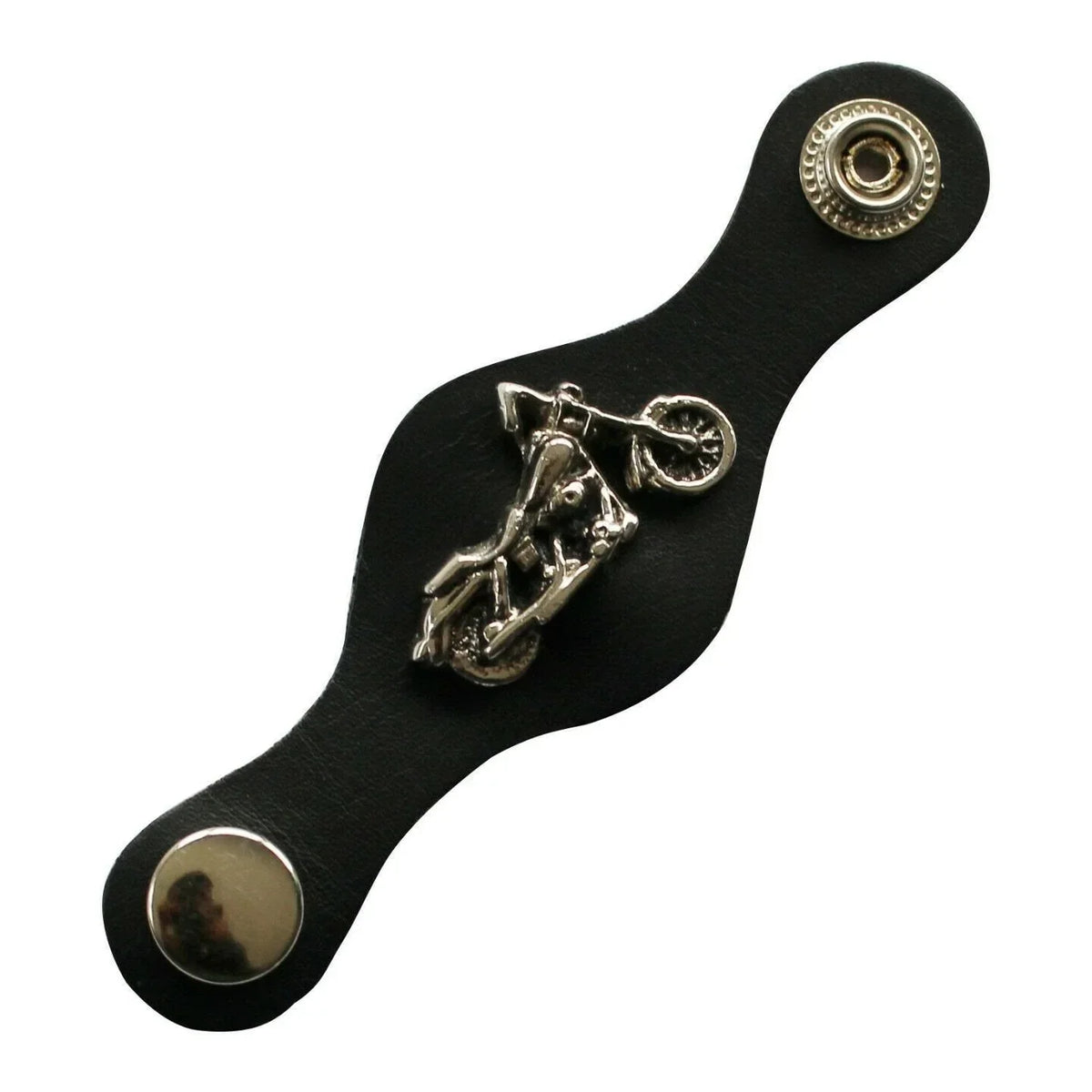 Motorcycle Vest Extender with 4.5-Inch Genuine Leather Extension