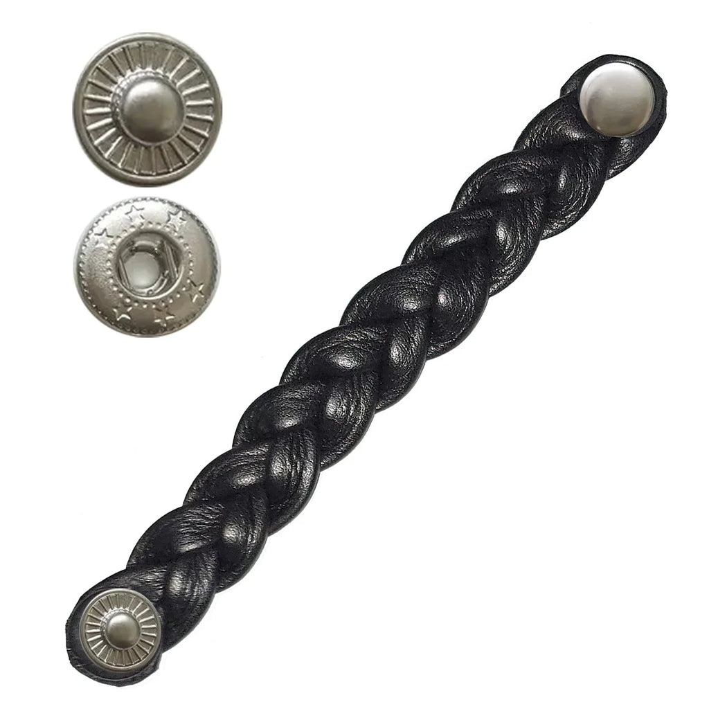 Vest Extenders Leather for 5-Inch Braided Motorcycle Vest Comfort