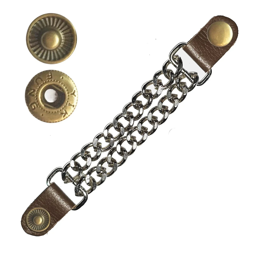 Vest Extender Chains for Motorcycle Leather Vests 7 Inch Extension