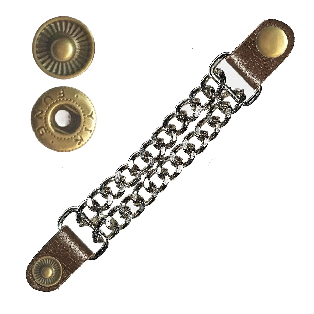 Vest Extender Chains for Motorcycle Leather Vests 7 Inch Extension