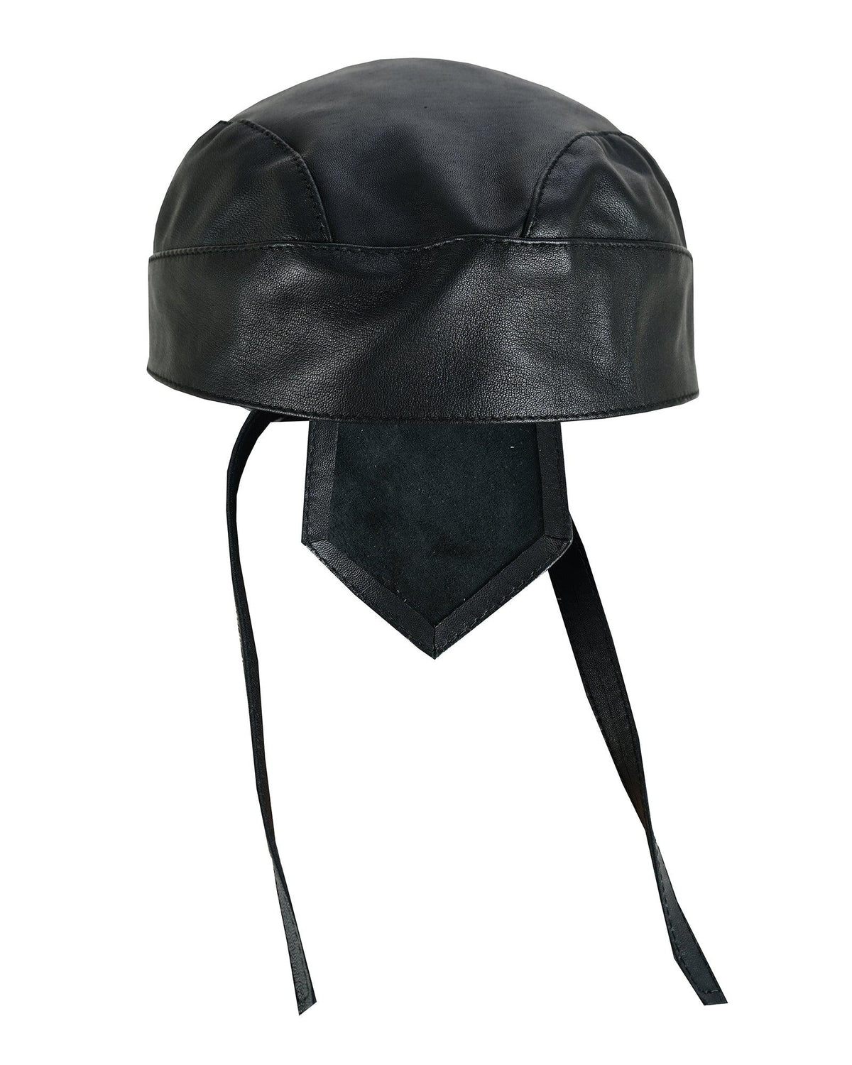 Leather Headwrap Plain Durag for Motorcycle Riding and Everyday Wear