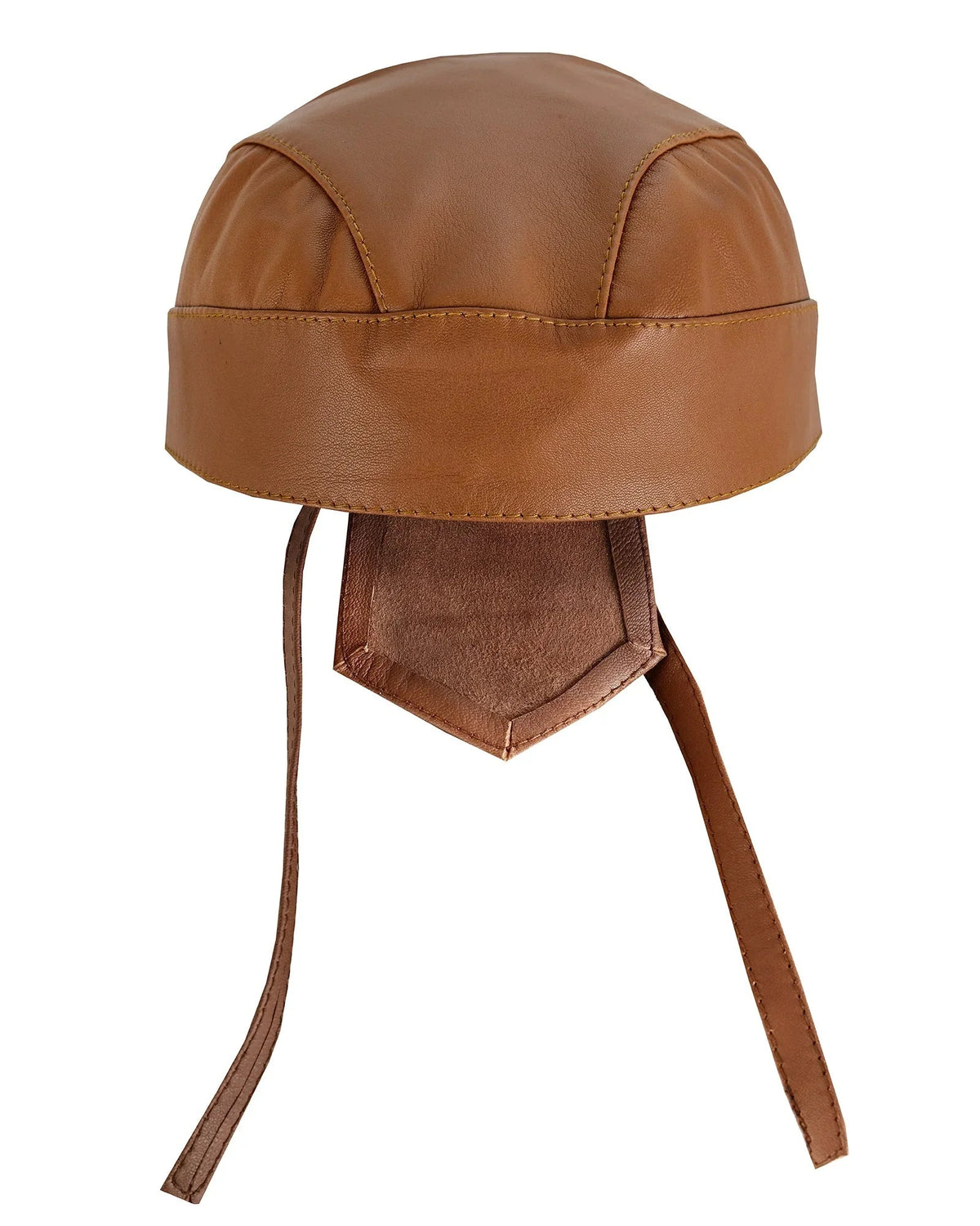 Leather Headwrap Plain Durag for Motorcycle Riding and Everyday Wear